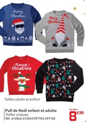 Pull De Noël Enfant Et Adulte