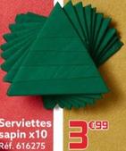 Serviettes Sapin