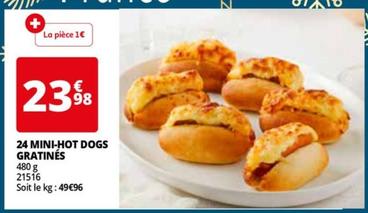 24 Mini-hot Dogs Gratinés