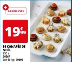 36 canapés de noël