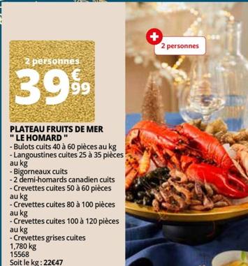 plateau fruits de mer "le homard"