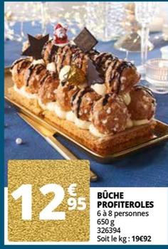 bûche profiteroles