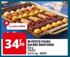 59 petits fours sucrés émotions