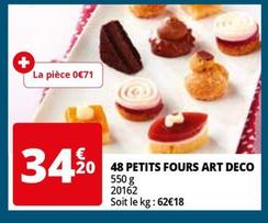 48 petits fours art deco