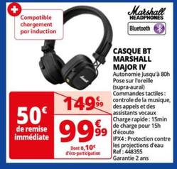 casque bt marshall major iv