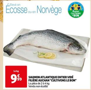 Auchan - Saumon Atlantique Entier Vide Filiere "cultivons Le Bon "