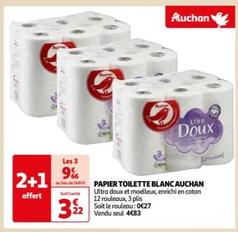 Auchan - Papier Toilette Blanc