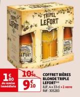 Coffret Bières Blonde Triple Lefort