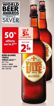 Bière Blonde Triple Vieux Lille
