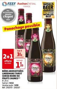 Bière Aromatisées Lindemans Tarot Cerise Noire Ou Fruits Jaunes