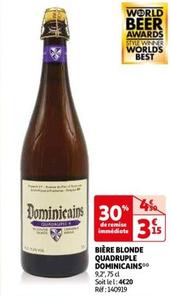 Dominicains - Bière Blonde Quadruple