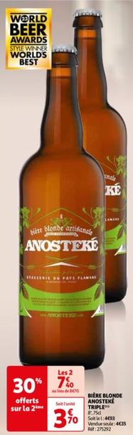 Anosteke - Bière Blonde Triple