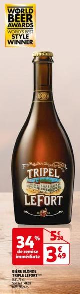 Lefort - Bière Blonde Triple
