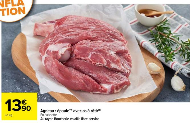 Agneau : Épaule Avec Os À Rôtir