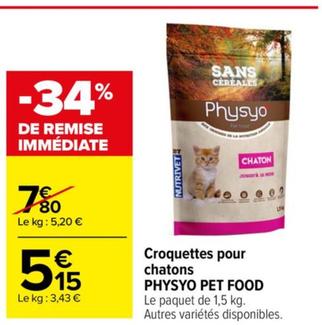 physyo pet food - croquettes pour chatons