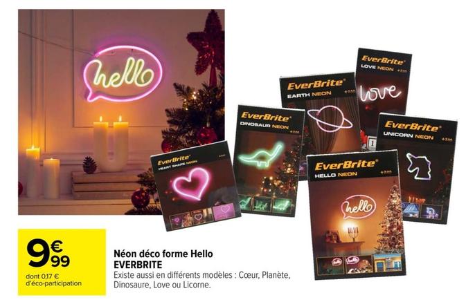 Everbrite - Néon Déco Forme Hello