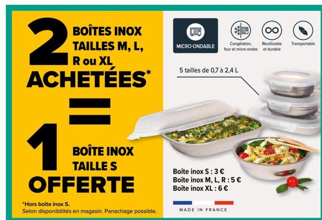 Boîte Inox S.