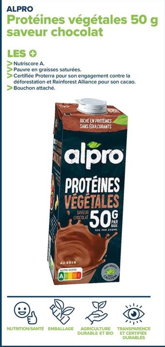 protéines végétales 50 g saveur chocolat