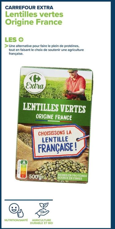Extra Lentilles Vertes Origine France