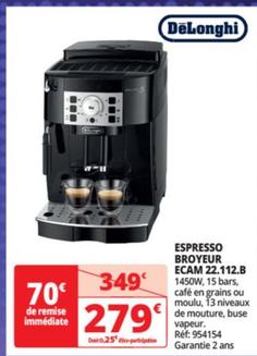 Espresso Broyeur Ecam 22.112.b