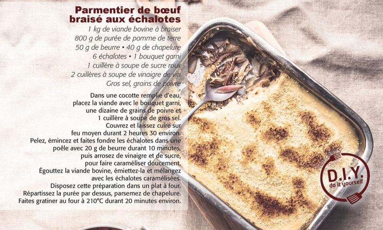 Parmentier De Boeuf Braise Aux Echalotes