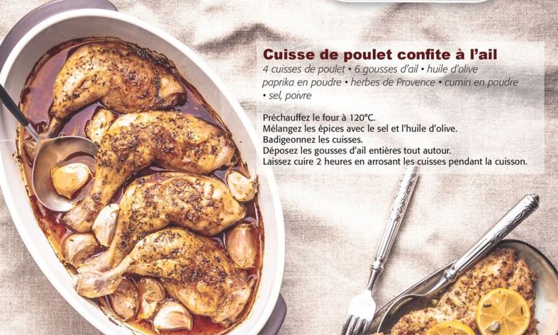 Cuisse De Poulet Confite A L'ail