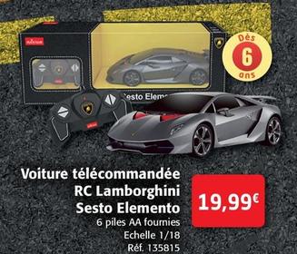 Voiture Télécommandée Rc Lamborghini Sesto Elemento
