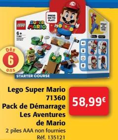 Super Mario 71360 Pack De Demarrage Les Aventures De Mario
