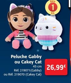 Peluche Gabby ou Cakey Cat