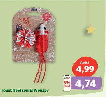 Jouet Noel Souris Wouapy