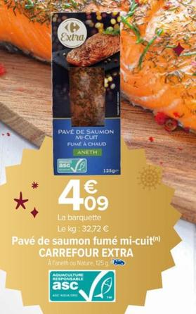 Extra Pavé De Saumon Fumé Mi-cuit