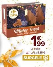 4 Batonnets De Glace "winter Trees"