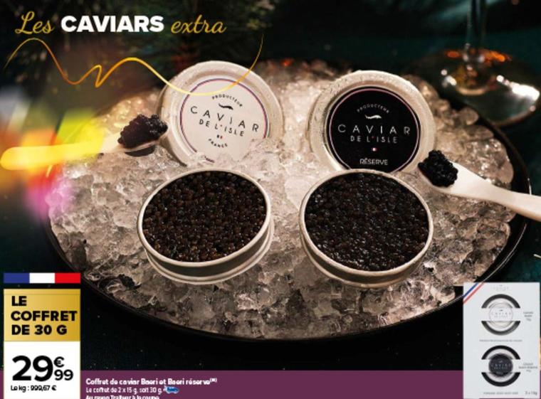 coffret de caviar baori ot baari réserve