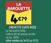 Crevette Cuite Rose