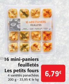 16 Mini-paniers Feuilletes Les Petits Fours