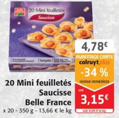 20 Mini Feuilletes Saucisse