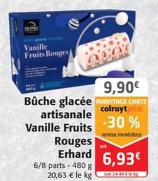 Erhard - Buche Glacee Artisanale Vanille Fruits Rouges