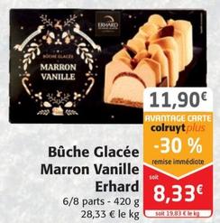 erhard - buche glacee marron vanille