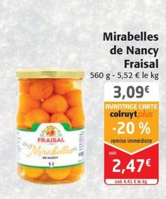 fraisal - mirabelles de nancy