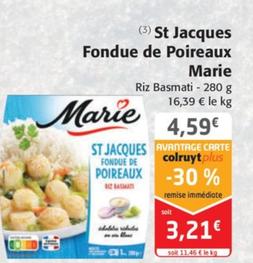 St Jacques Fondue De Poireaux