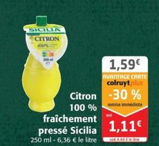 Citron 100% Fraichement Presse