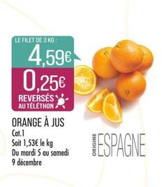 Orange A Jus offre à 0,25€ sur Match