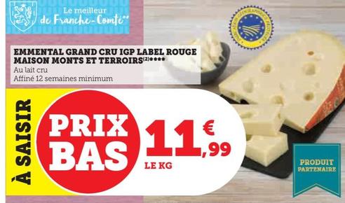 Maison Monts Et Terroirs - Emmental Grand Cru Igp Label Rouge