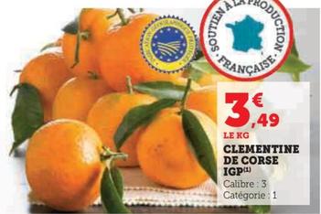 Clementine De Corse Igp