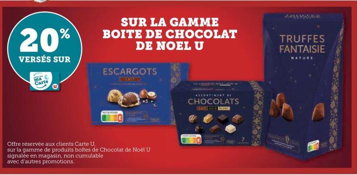 U - Sur La Gamme Boite De Chocolat De Noel