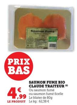Saumon Fume Bio Claude Traiteur