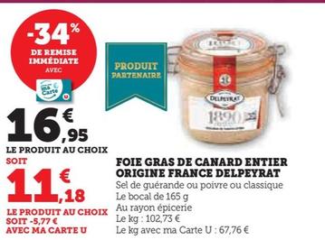 Foie Gras De Canard Entier Origine France