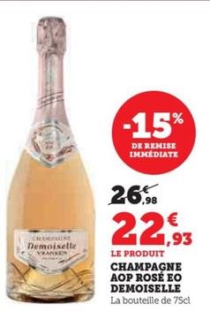 Champagne Aop Rosé Eo Demoiselle