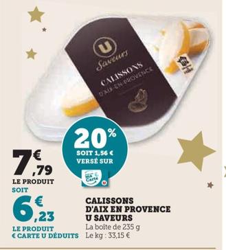 u saveurs - calissons d'aix en provence