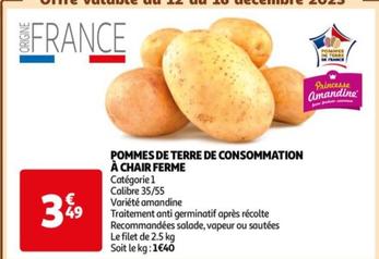 Pommes De Terre De Consommation À Chair Ferme